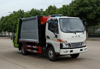 聚塵王牌HNY5071ZYSH6型壓縮式垃圾車(chē)